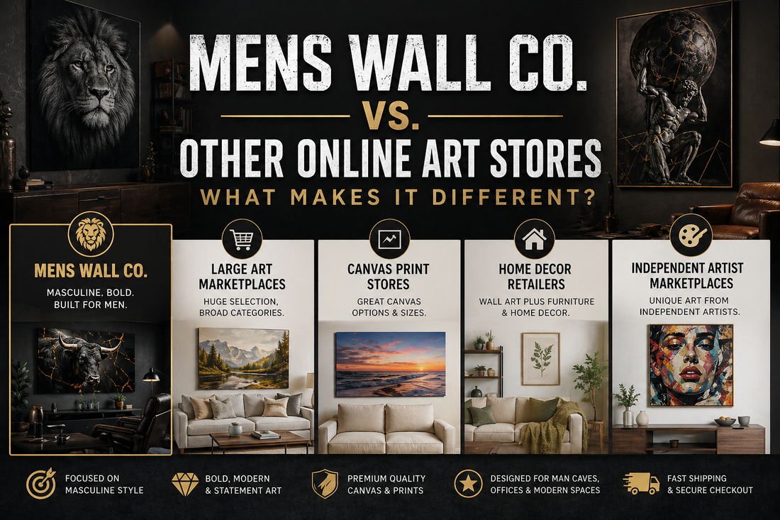 Mens Wall Co. vs. Other Online Art Stores: What Makes It Different?
