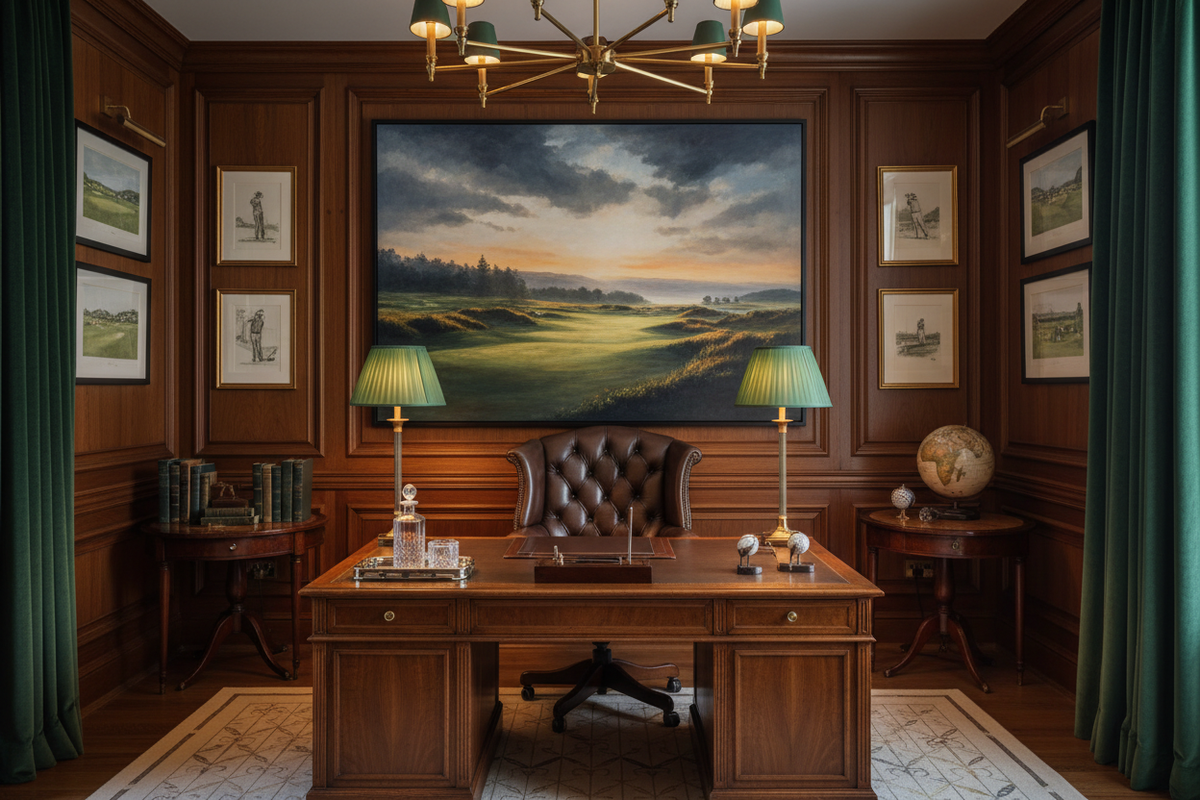 Golf Ofisi Dekorasyonu: Golf Esintili Şık Bir Ofis Nasıl Tasarlanır?