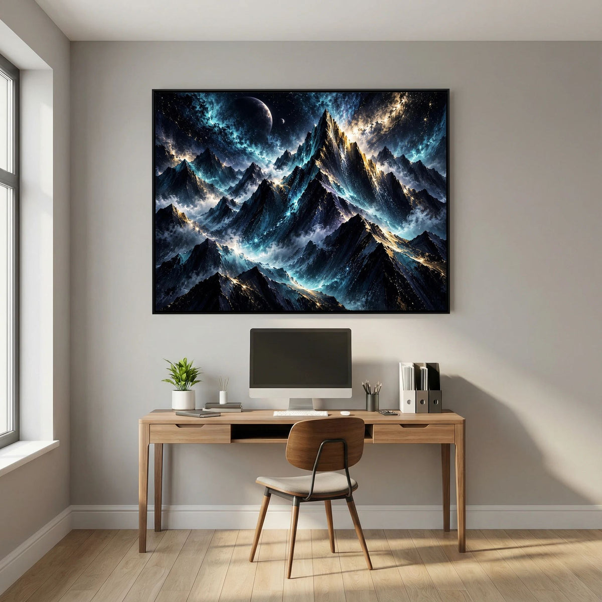 Space Mountain- Dark Mountain Painting