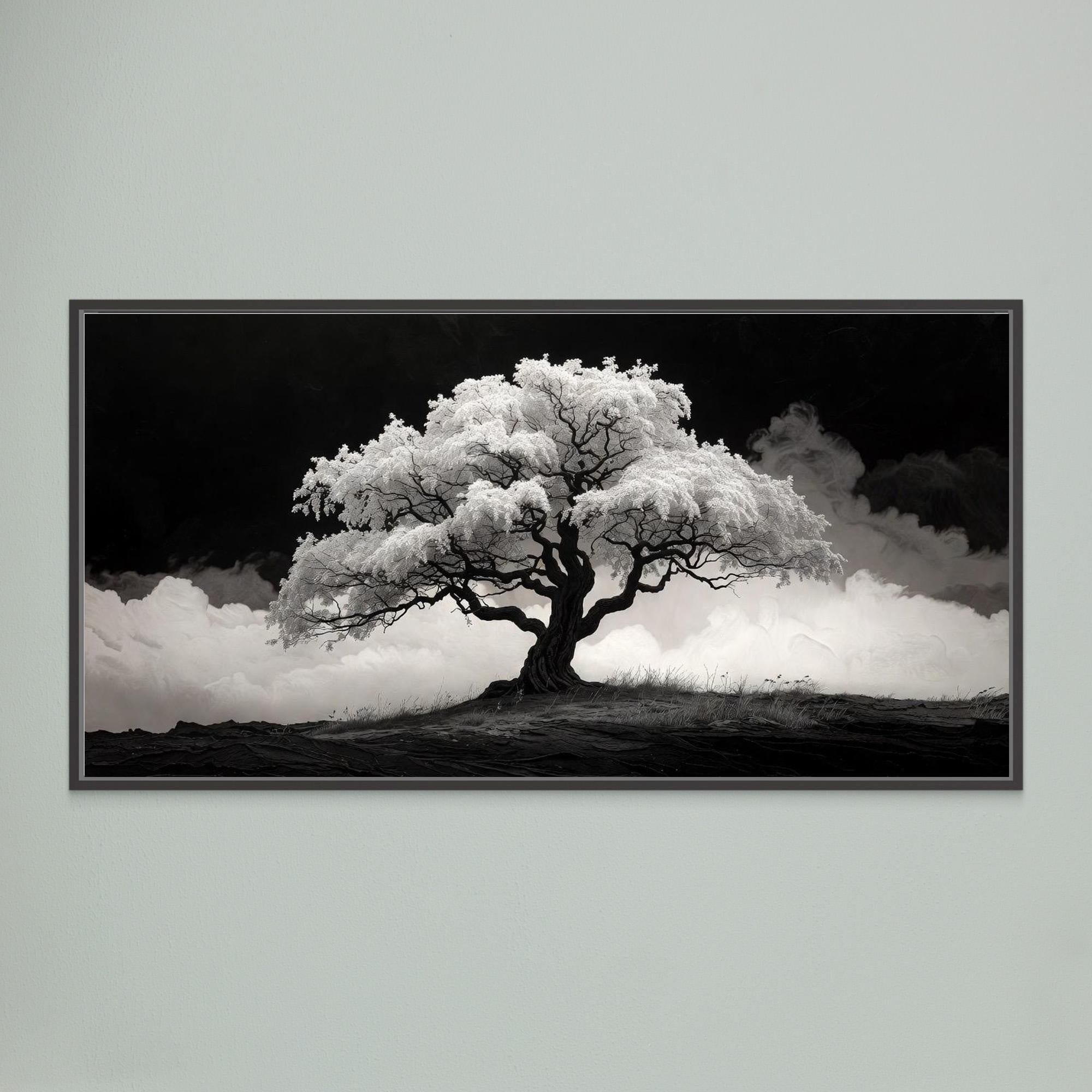 Black and White Tree – Modern Wall Art
