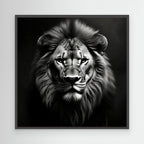 Black and White Lion – Quadro d'impatto