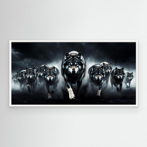 Alpha Wolf Leading the Pack – Luxury Wall Art
