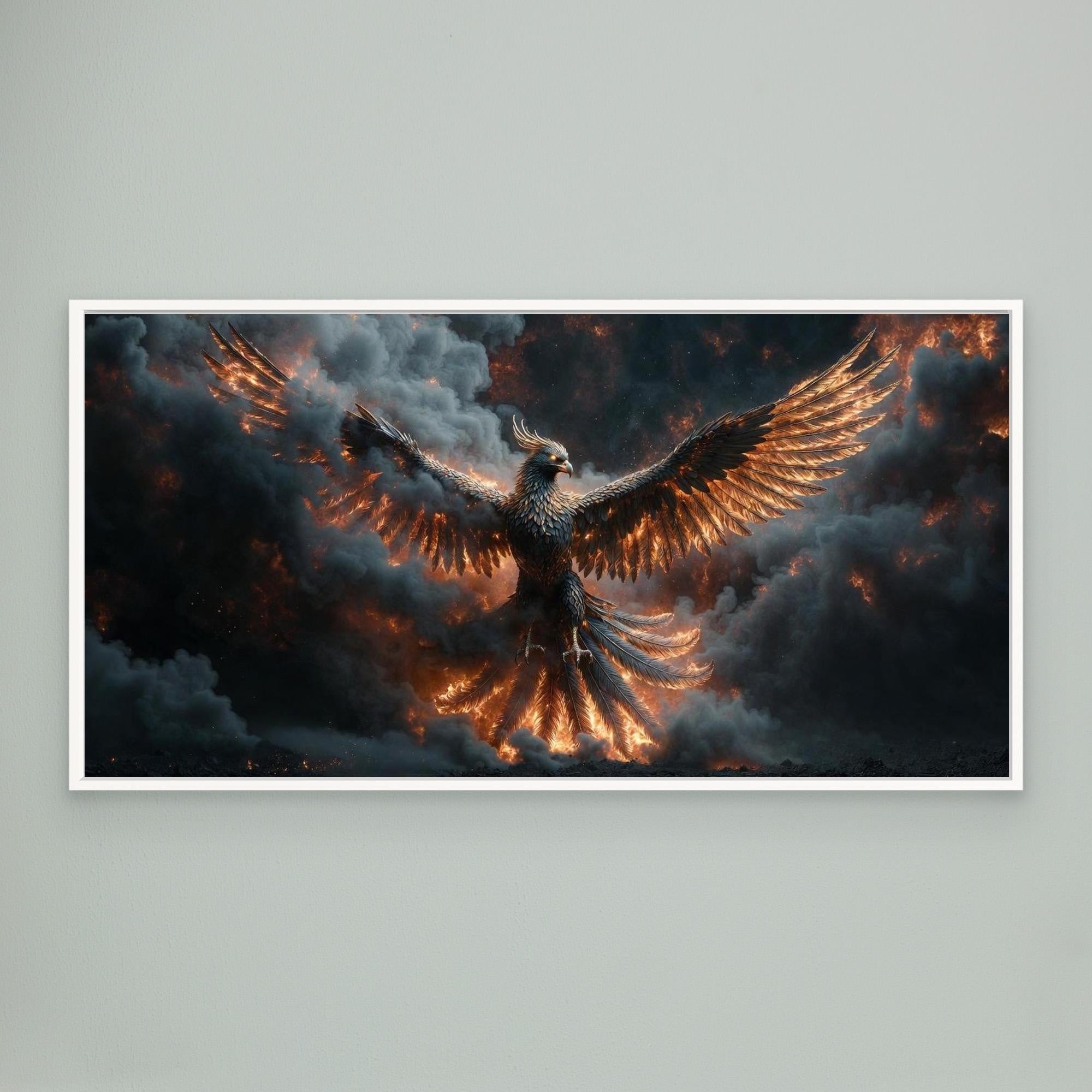 Phoenix Rising from the Ashes – Wall Art