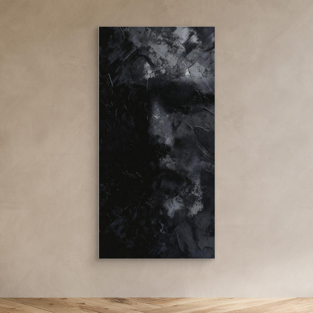 In The Shadow - Black Abstract Art
