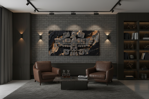 Aztec Eagle – Hieroglyphic Wall Art