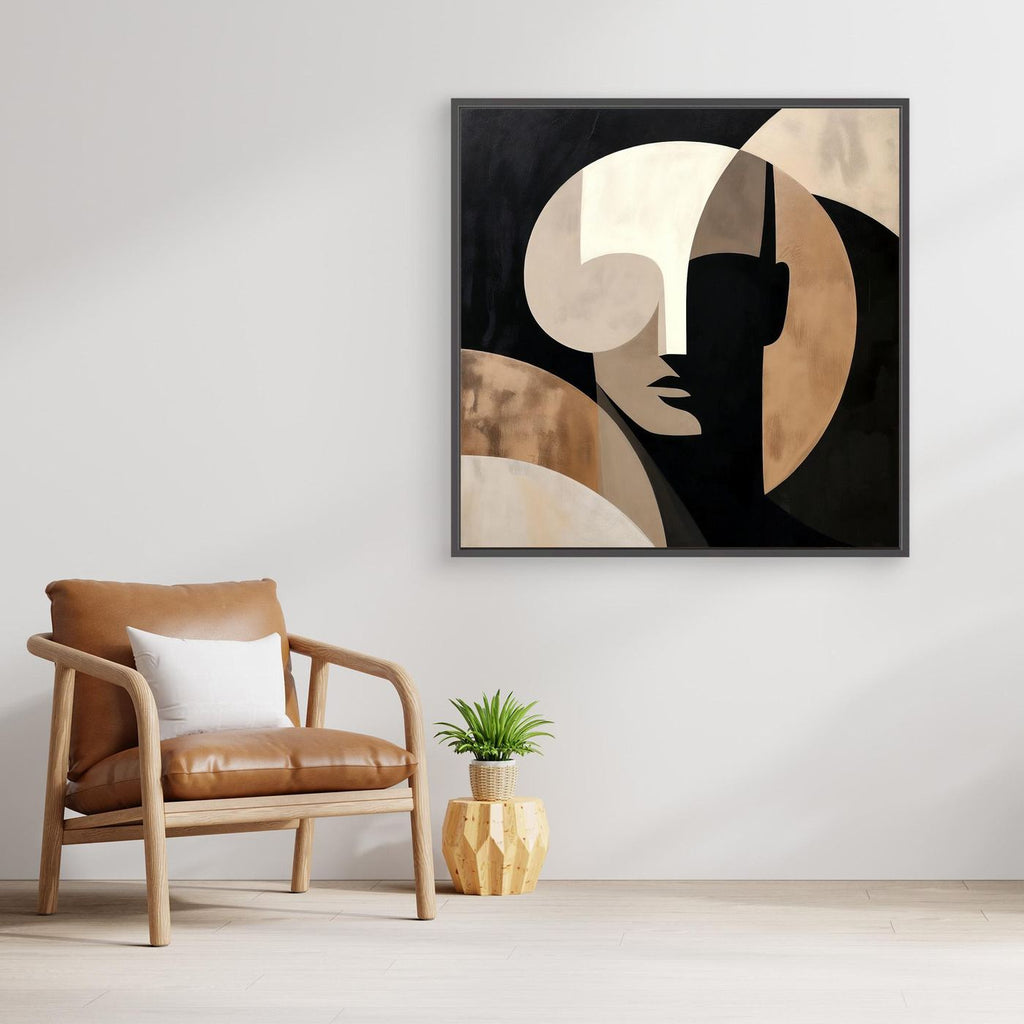 Hidden Geometry – Abstract Faces Wall Art