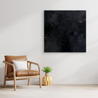 Midnight Depth – Quadro astratto nero