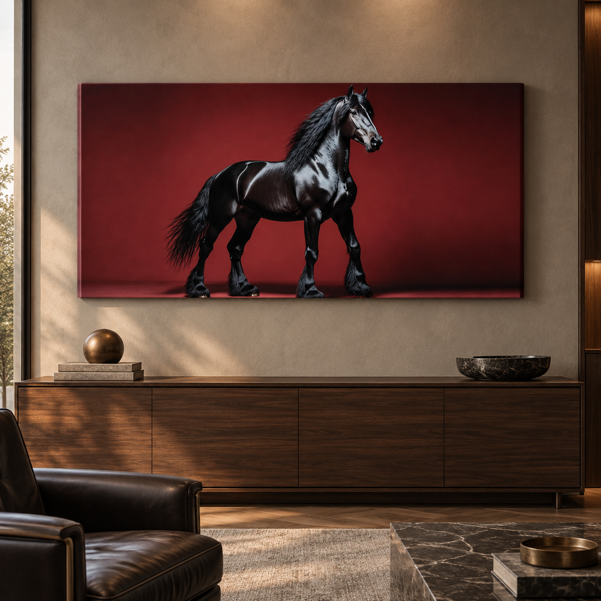Black Stallion – Art Mural de Luxe