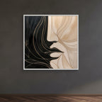 Silent Outline – Quadro di volti astratti