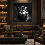 Black and White Wolf – Quadro d'impatto