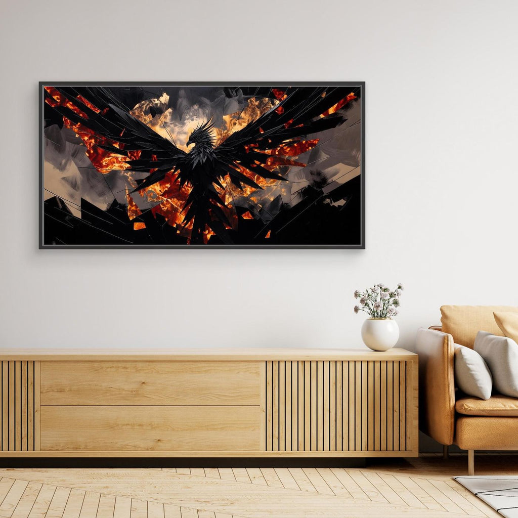 Inferno Phoenix Awakening – Wall Art for Men