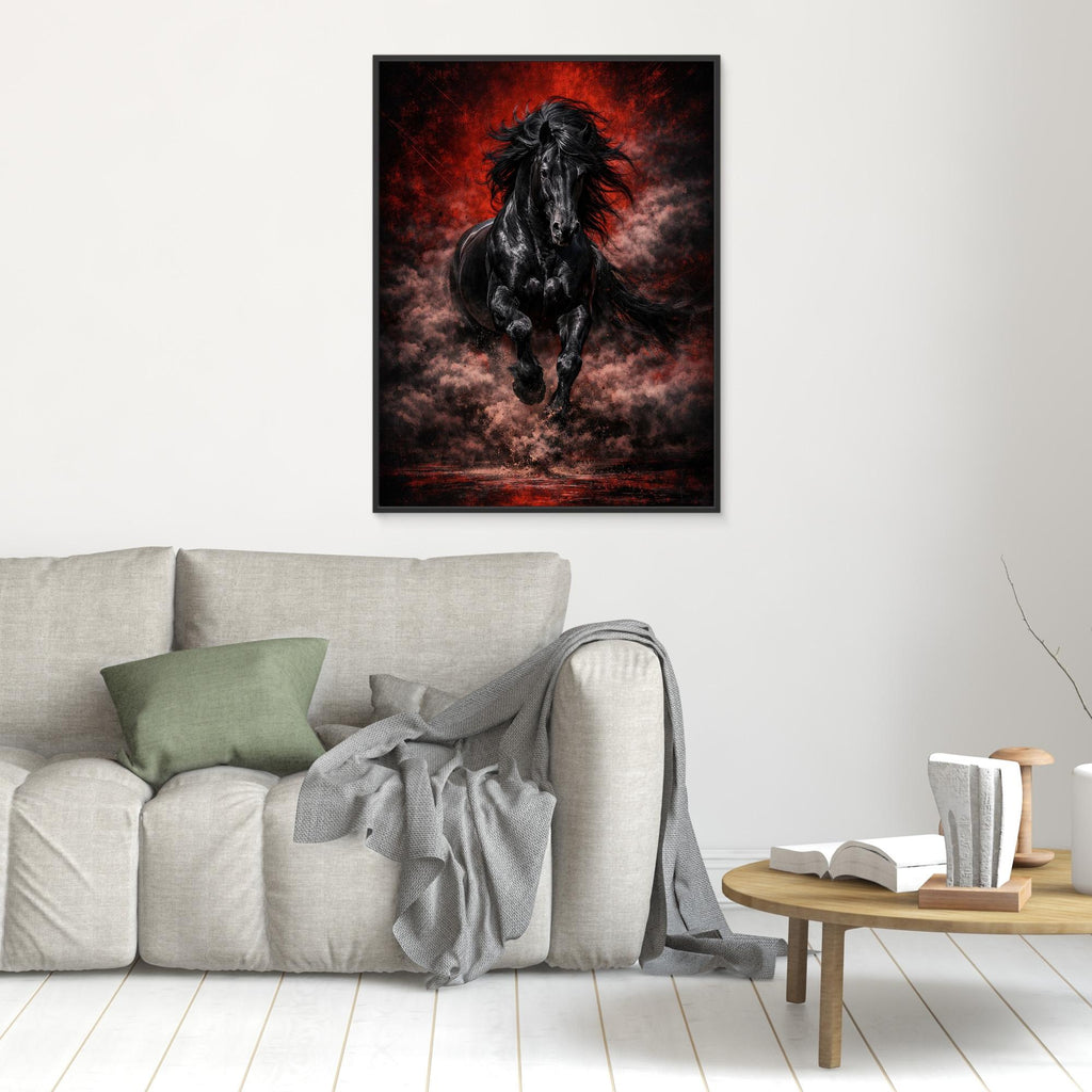 Black Reign – Luxury Stallion Wall Art