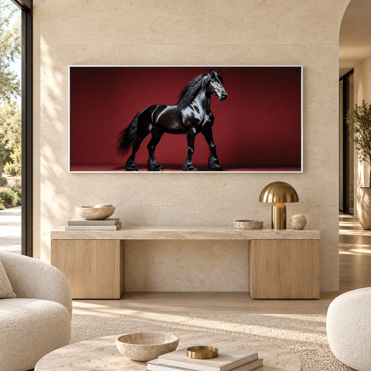 Black Stallion – Art Mural de Luxe