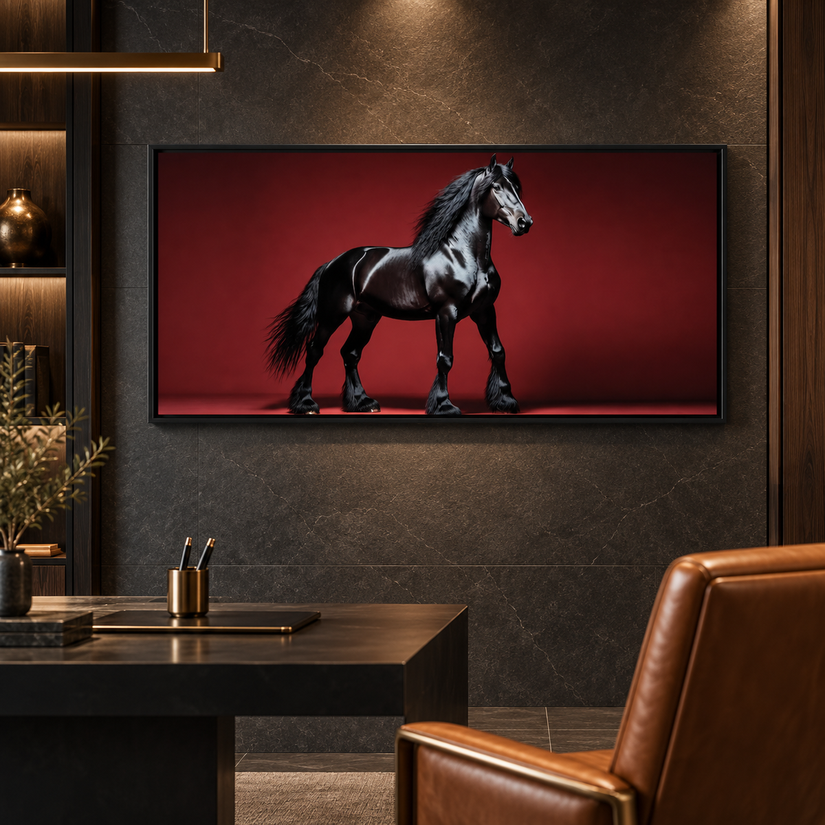 Black Stallion – Art Mural de Luxe