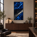 Royal Blue Velvet Canvas