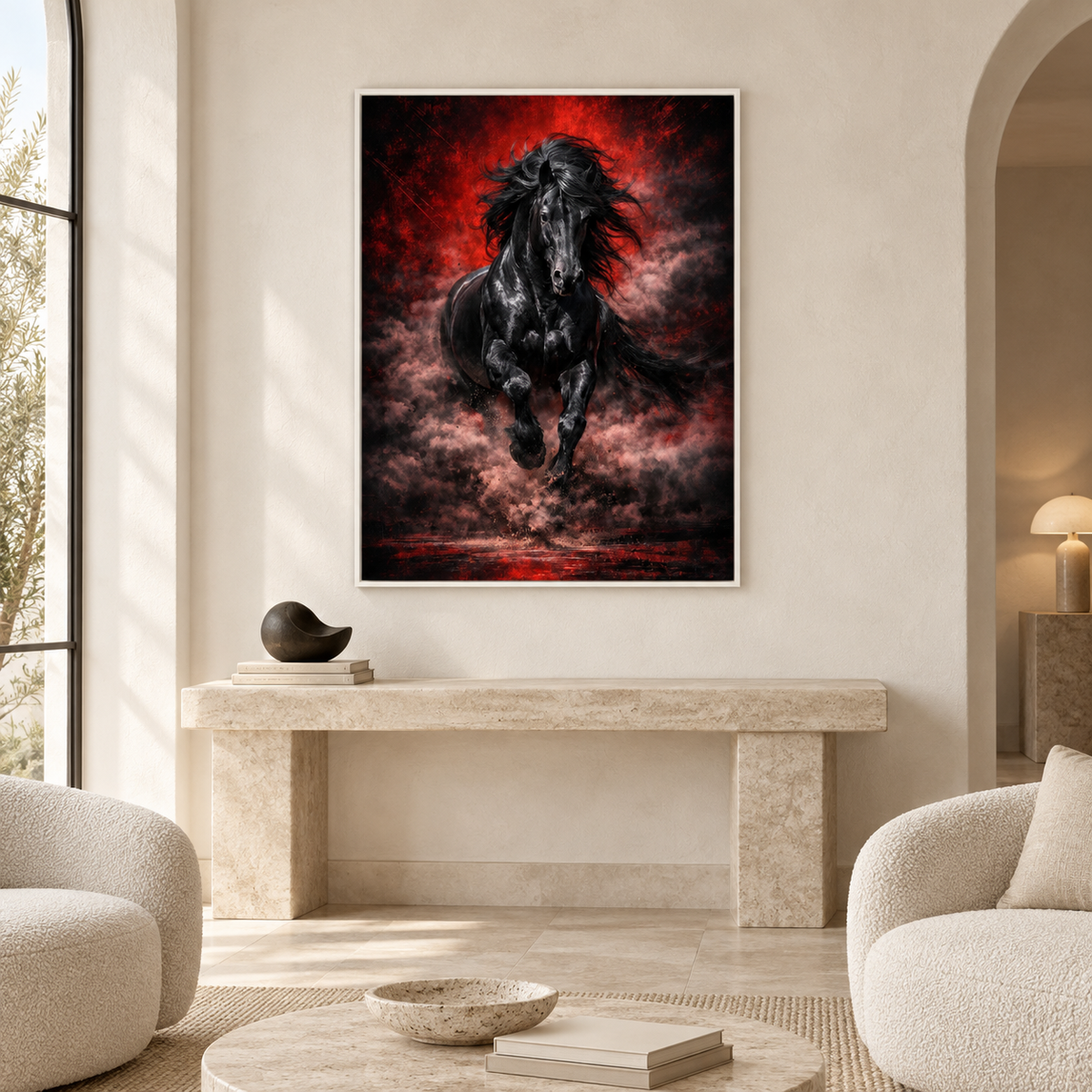 Black Reign – Art mural étalon de luxe