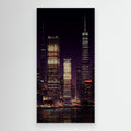 New York City Skyline at Night – Modern Cityscape Wall Art