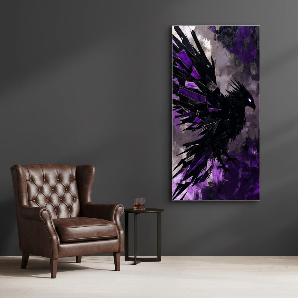Violet Phoenix Shadow, quadro che simboleggia resilienza, rinascita e trasformazione