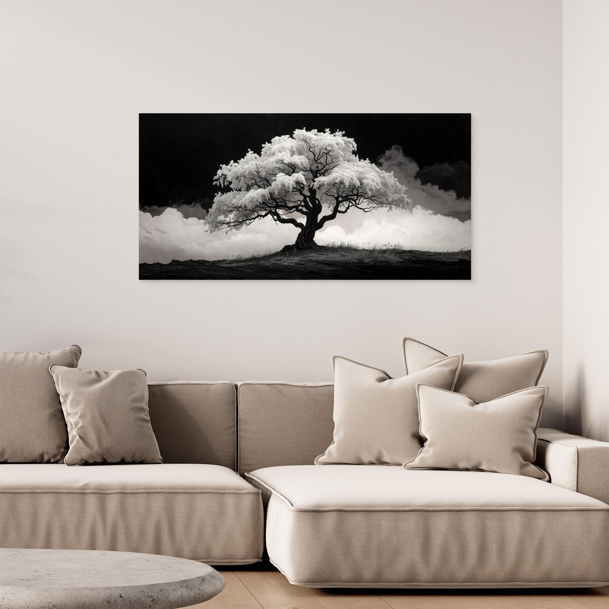 Black and White Tree – Modern Wall Art
