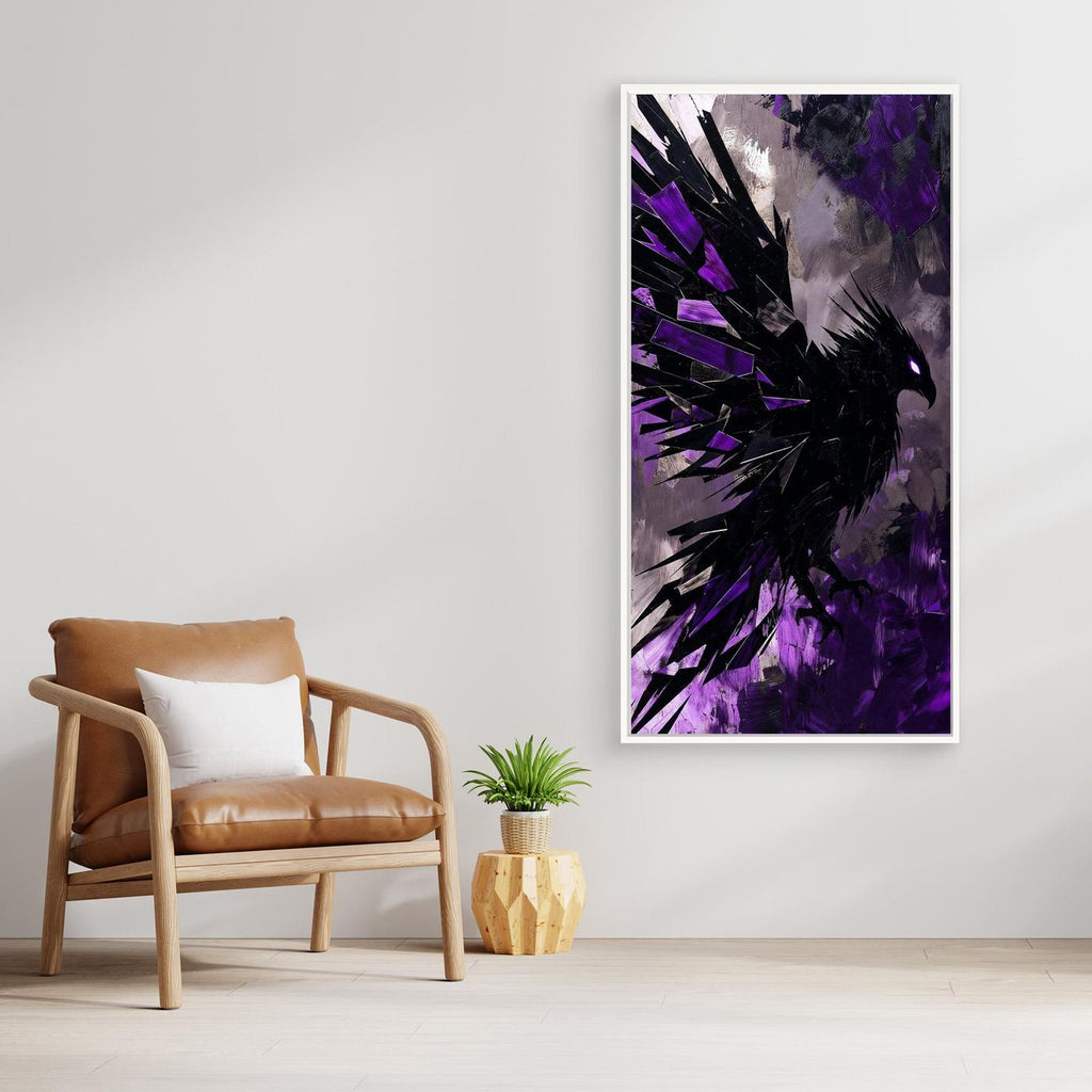 Violet Phoenix Shadow – Wall Art for Men