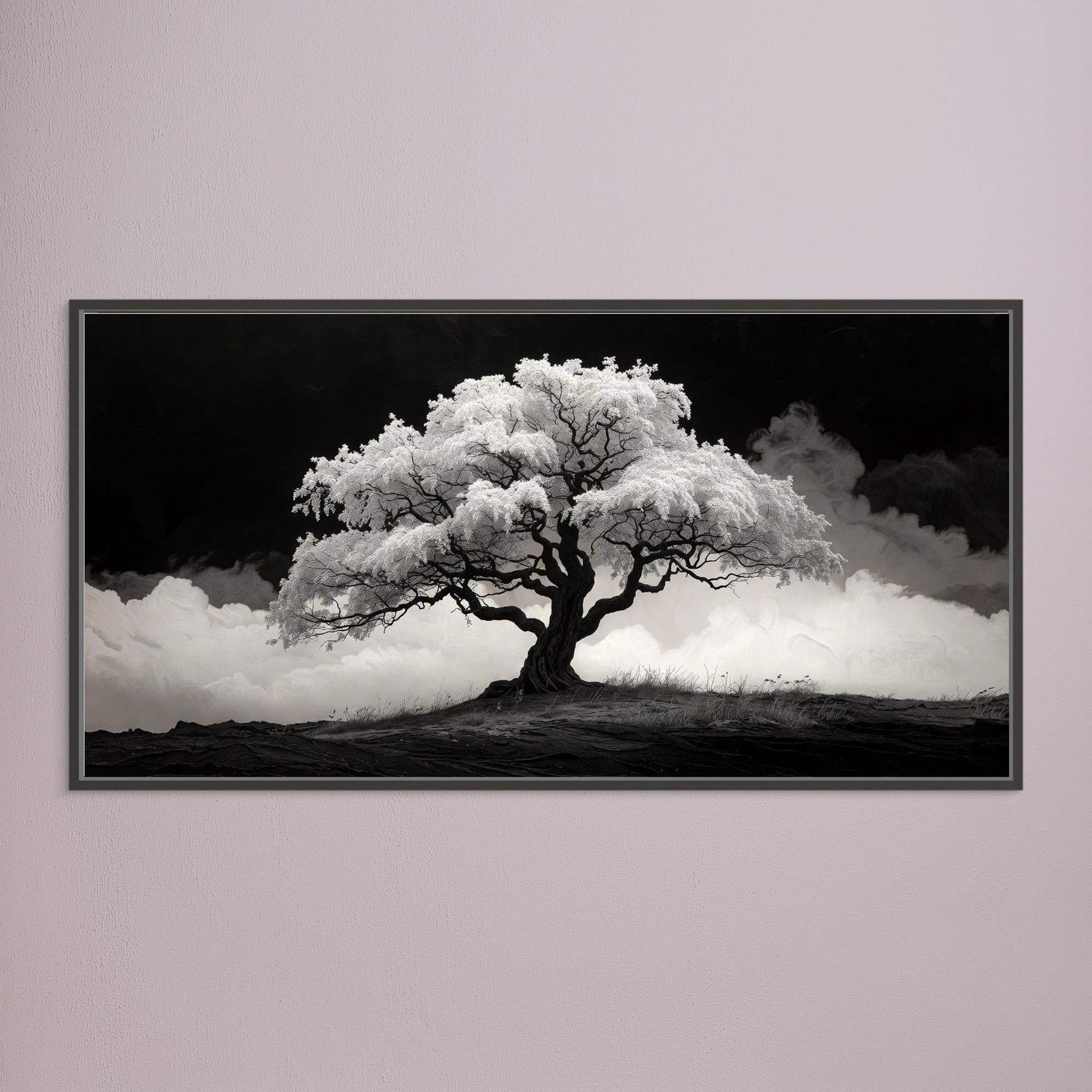 Black and White Tree – Modern Wall Art