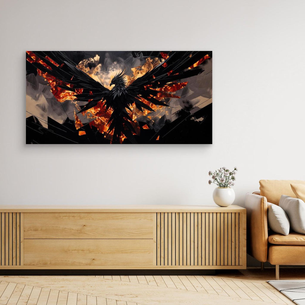 Inferno Phoenix Awakening – Wall Art for Men