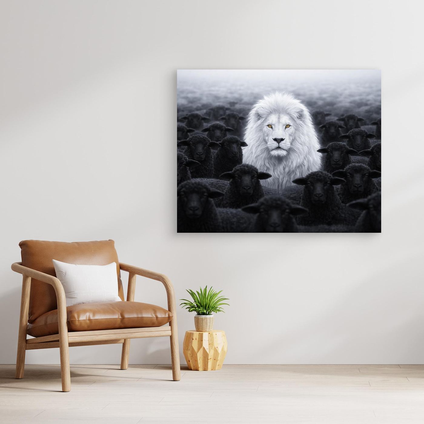 White Lion Among Black Sheep