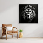Black and White Lion – Quadro d'impatto