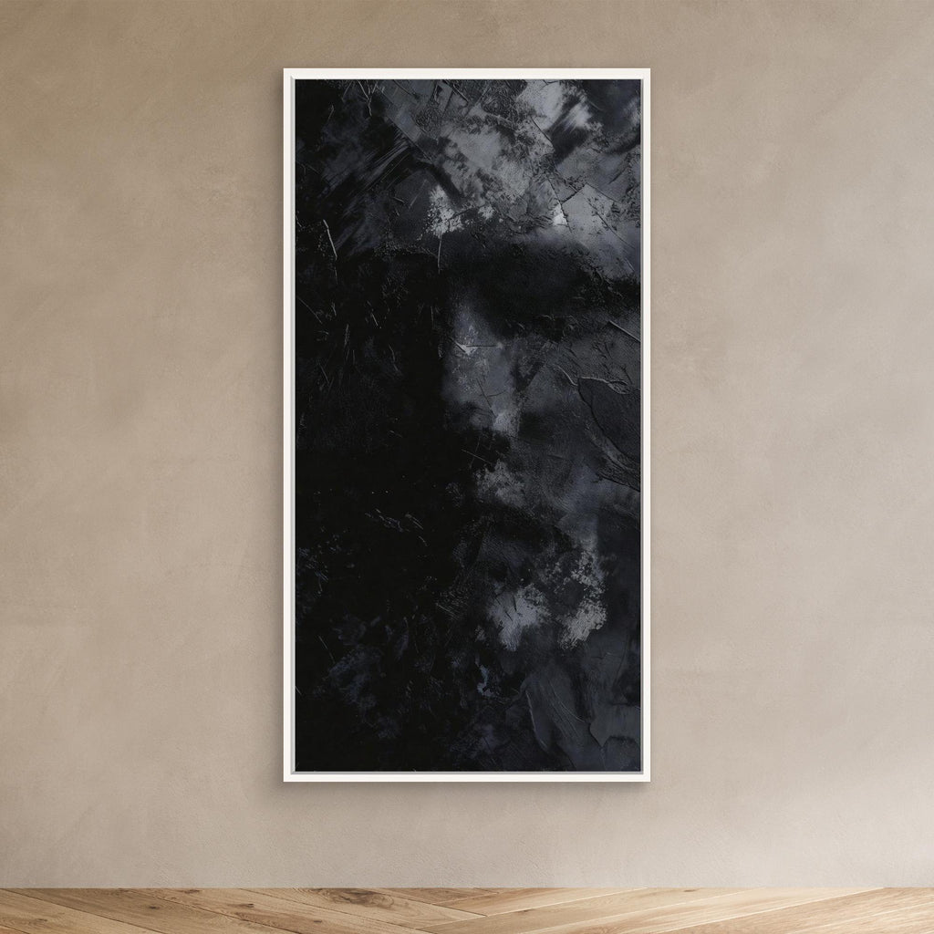 In The Shadow - Black Abstract Art
