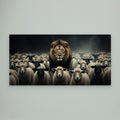 Lion Among Sheep – Statement Wall Art