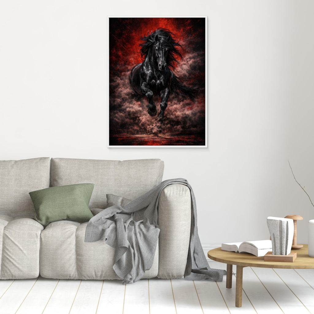 Black Reign – Luxury Stallion Wall Art