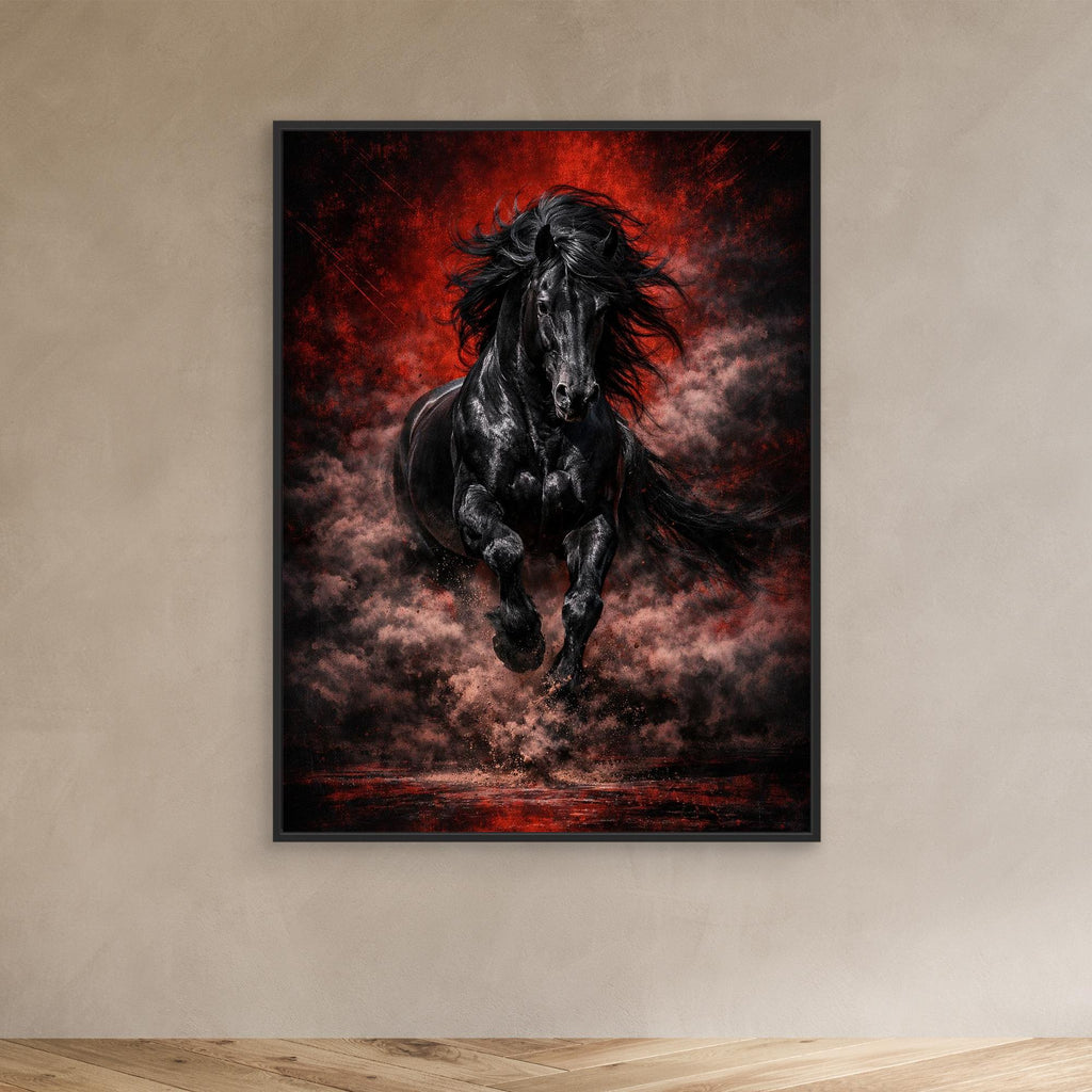 Black Reign – Luxury Stallion Wall Art
