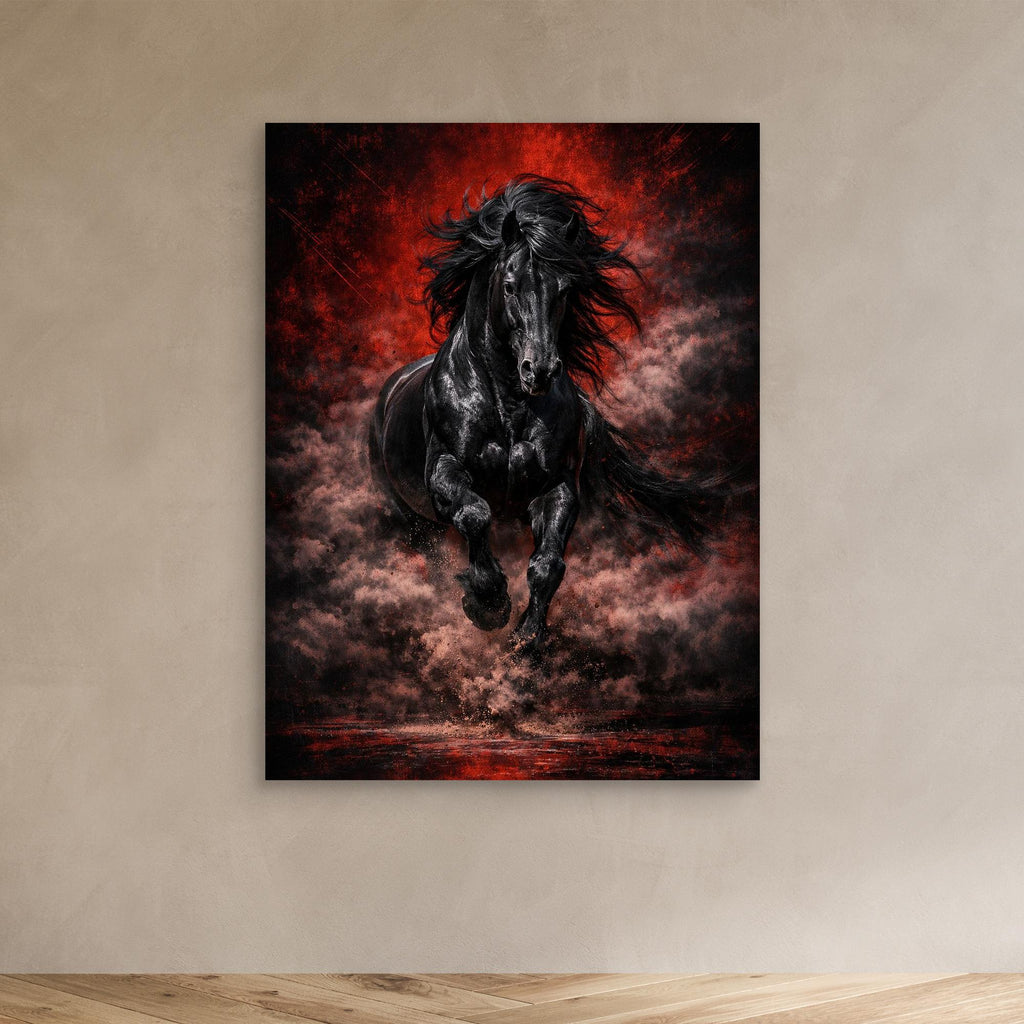 Black Reign – Luxury Stallion Wall Art