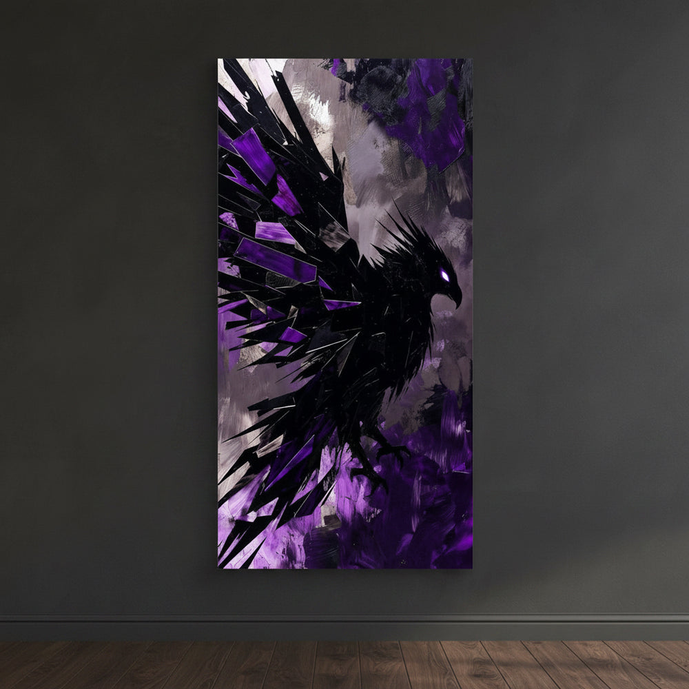 Violet Phoenix Shadow – Wall Art for Men