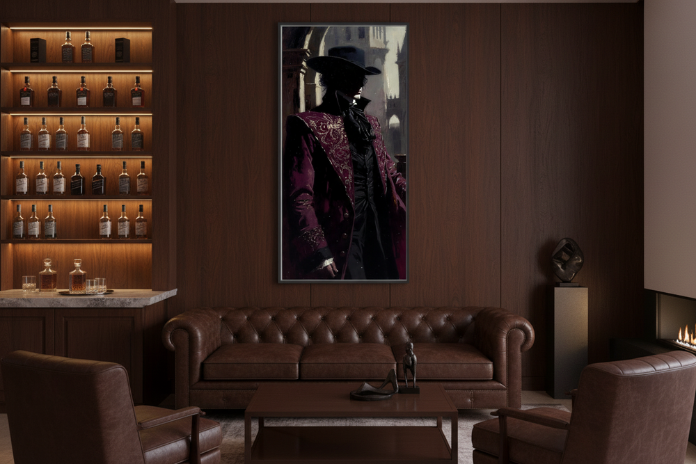Dracula Gemälde – Gotische Wandkunst