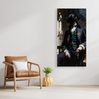 Dracula Painting – Ritratto gotico da seduto