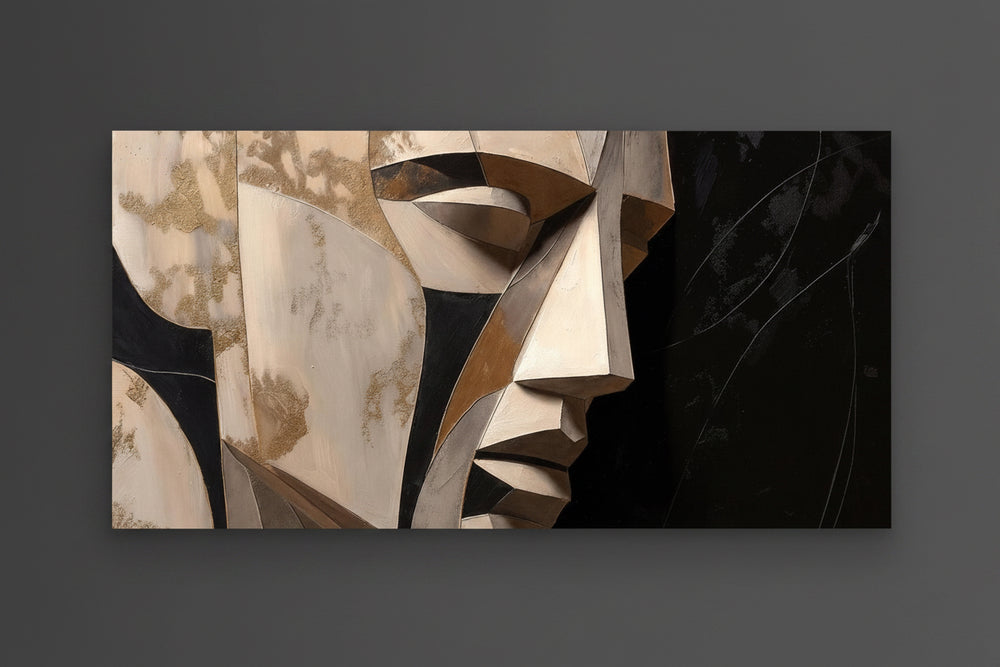 Profile in Silence – Abstract Faces Wall Art