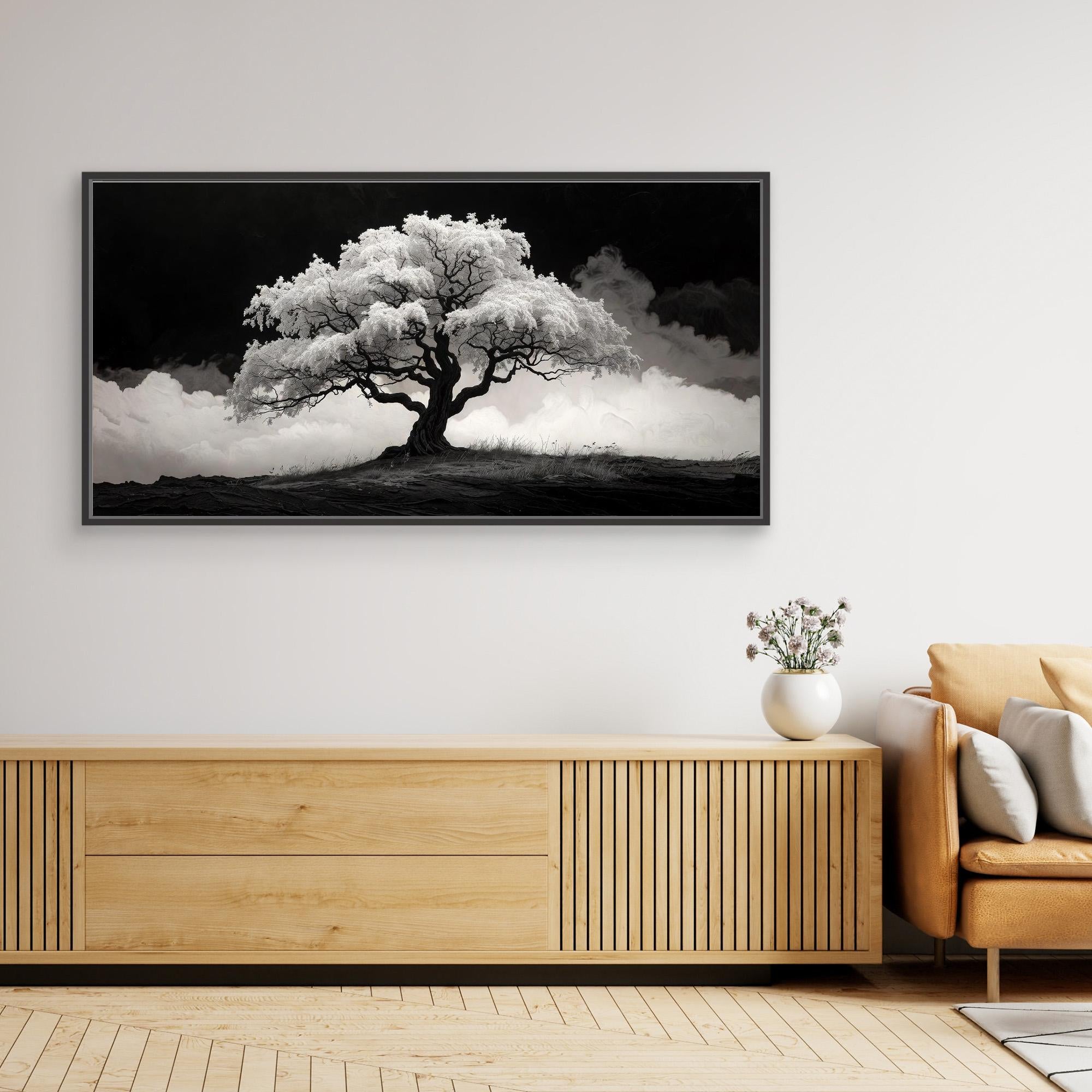 Black and White Tree – Modern Wall Art
