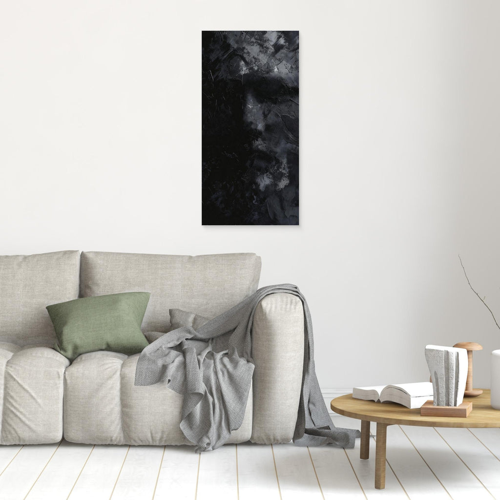 In The Shadow - Black Abstract Art