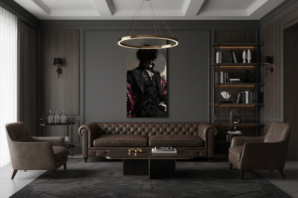Tableau Dracula – Art gothique sombre, portrait