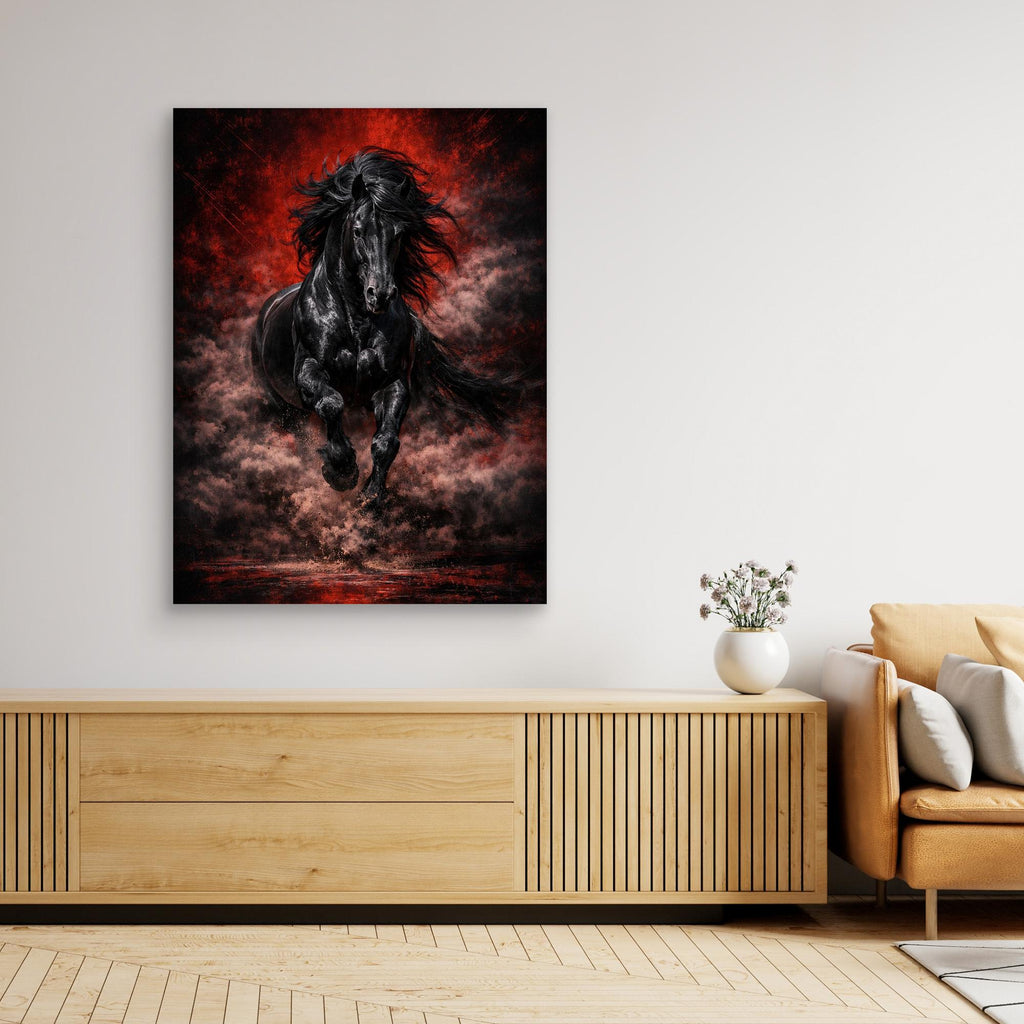 Black Reign – Luxury Stallion Wall Art
