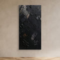 Textured Silence – Black Abstract Wall Art