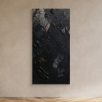 Textured Silence – Quadro astratto nero