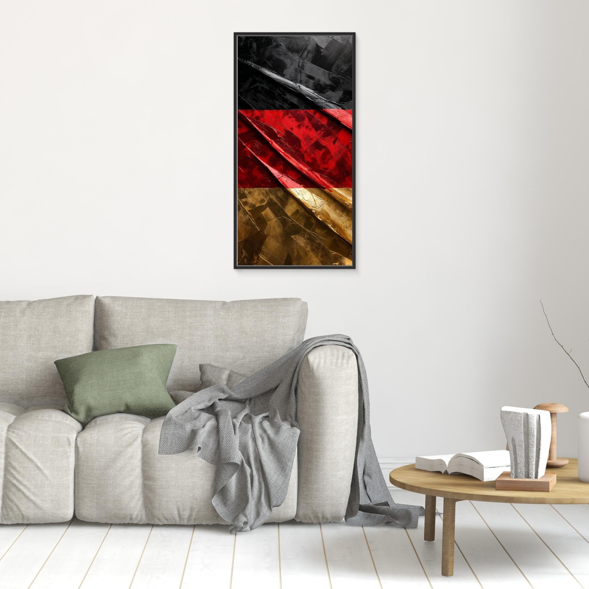 Black Red Gold – Modern German Wall Art