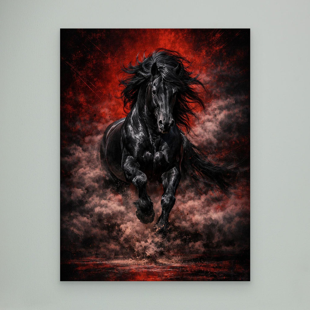 Black Reign – Luxury Stallion Wall Art