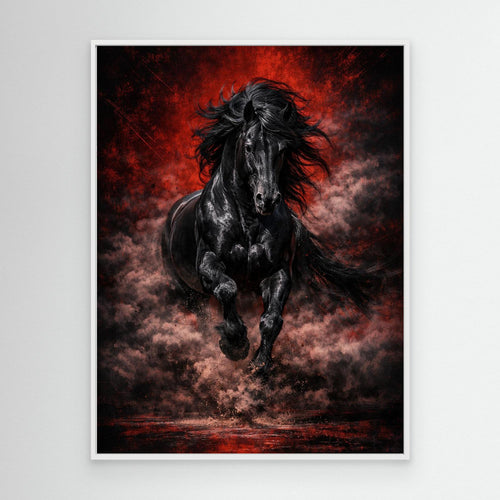 Black Reign – Luxury Stallion Wall Art