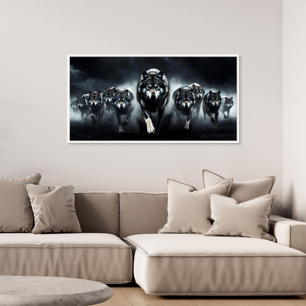 Alpha Wolf Leading the Pack – Luxury Wall Art