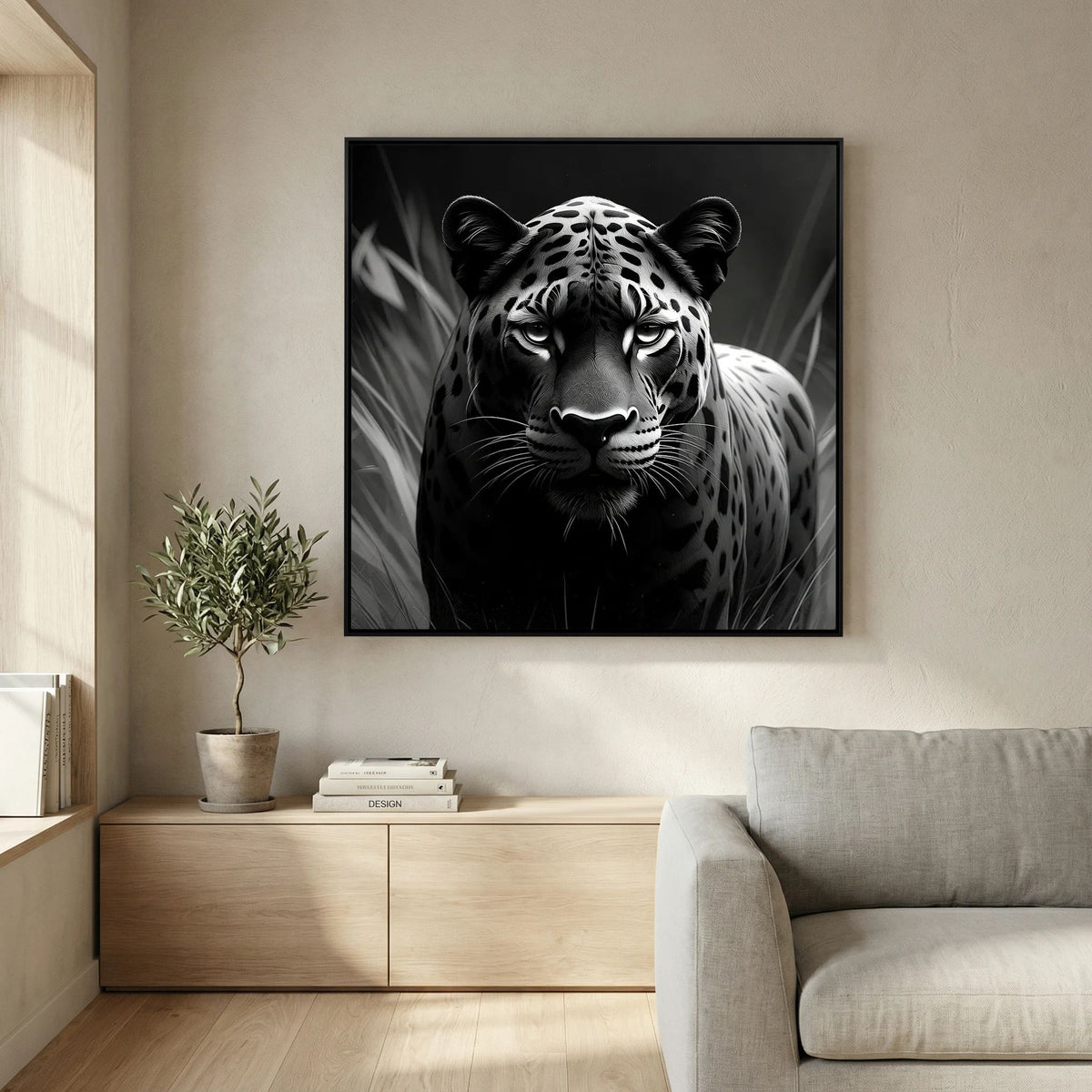 Black and White Panther – Statement Wall Art