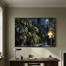 Moonlit Conservatory — Obraz botaniczny