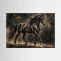 Untamed Authority – Black Horse Wall Art